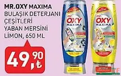 MR. OXY BULAŞIK DETERJANI ÇEŞİTLERİ 650 ML